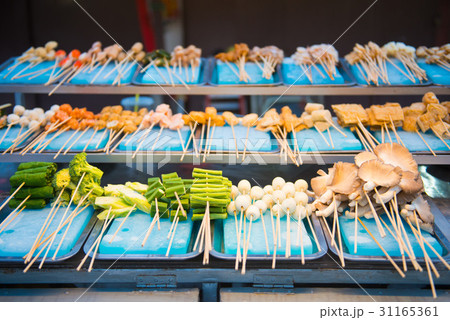 Lok Lok skewer meat street food in Malaysia 31165361