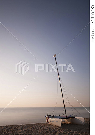 夕焼け 釜山 松亭海水浴場 31165435