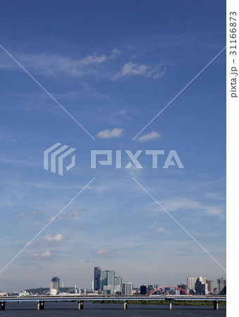 高層ビル 麻浦大橋 空 31166873