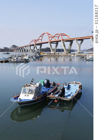 橋 海 漁船 31168217