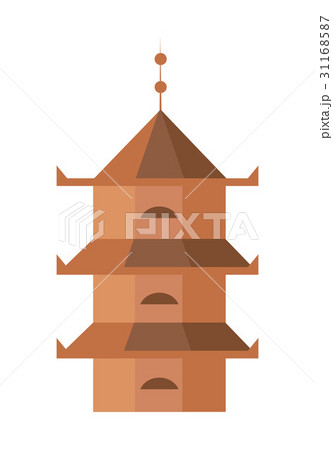 Medieval tower isolated vector icon 31168587