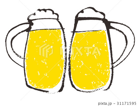 生ビール　ジョッキ　水彩画 31171595