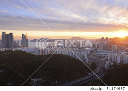 タワーマンション プサン 朝焼け 31174987