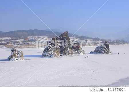 冬 丹陽八景 嶋潭三峰 31175004
