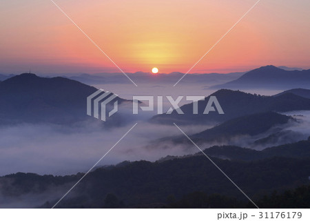 霧 沃川郡 日の出 31176179