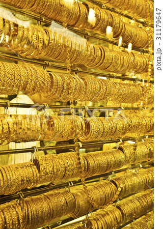 貴金属 金の ドバイの写真素材 貴金属 金の ドバイの写真素材