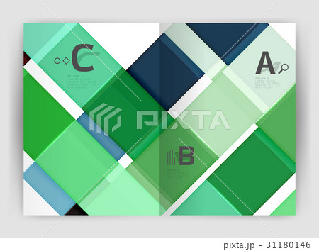 Colorful modern stripes business flyer 31180146