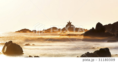 夕焼け 海 釜山 31180309