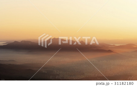 山 水落山 霧 31182180