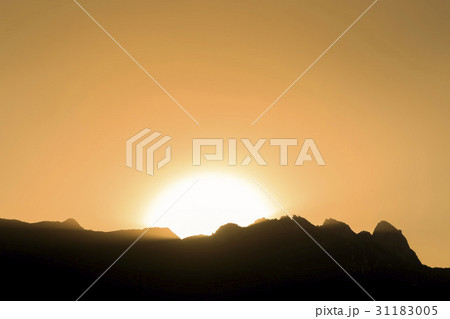 国立公園 夕焼け 北朝鮮産 31183005