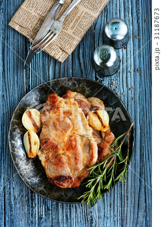 fried meat fried meat 31187673