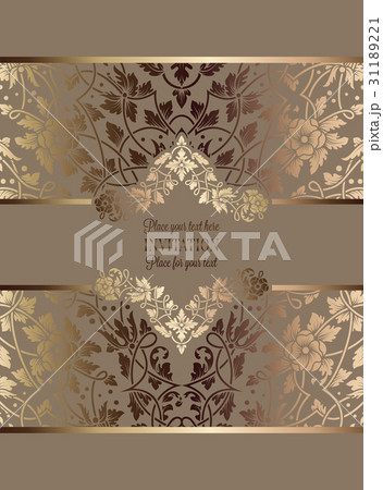 Floral invitation card or background  31189221
