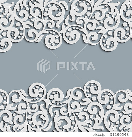 Vector floral swirls decorated invitation card. Vector floral swirls decorated invitation card. 31190548