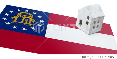 Small house on a flag - Georgia 31191405