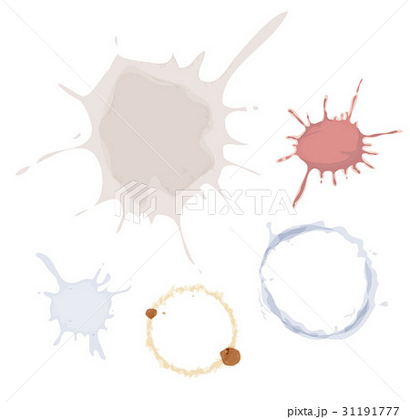 Various Stains Of Dirt, Coffee And Blood Set 31191777