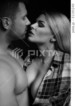 Passionate woman and man in studio 31193240