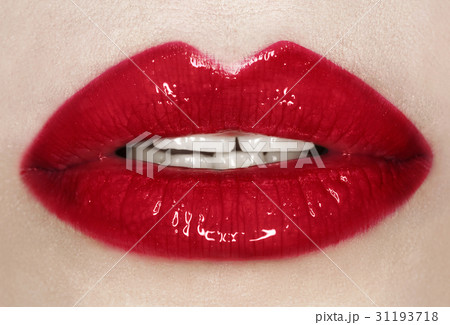 Passionate red lips,macro photography Passionate red lips,macro photography 31193718