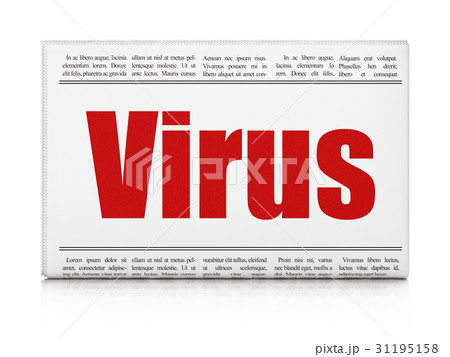 Safety concept: newspaper headline Virus Safety concept: newspaper headline Virus 31195158