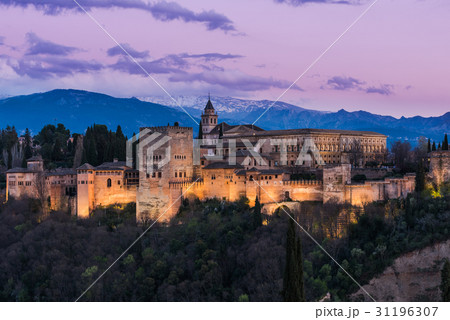 Arabic Alhambra palace in Granada,Spain 31196307