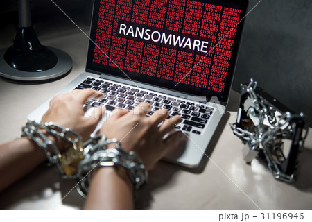 ransomware cyber attack on computer laptop 31196946