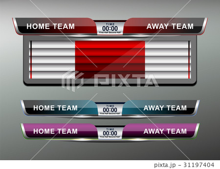 Scoreboard Broadcast Graphic Scoreboard Broadcast Graphic 31197404