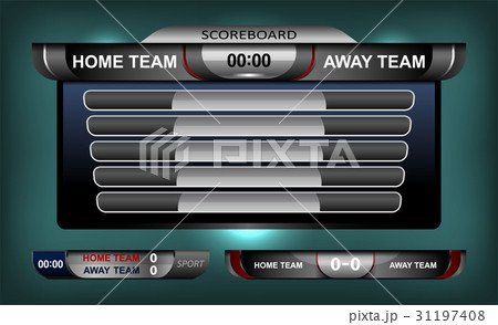 Scoreboard Broadcast Graphic Scoreboard Broadcast Graphic 31197408