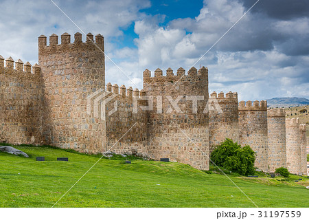 Fortification walls of Avila,Spain Fortification walls of Avila,Spain 31197559