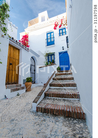 Charming narrow street in Frigiliana,Spain 31197598