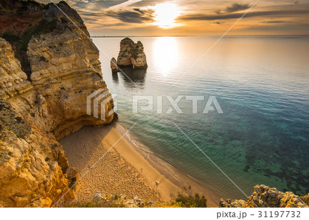 sunrise over Ponta da Piedade,Algarve,Portugal 31197732
