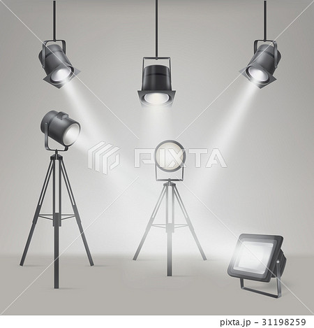Set of vector scenic spotlights 31198259