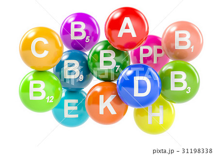 Set of vitamins. Healthy life concept Set of vitamins. Healthy life concept 31198338