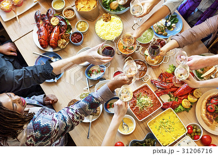 Food Catering Cuisine Culinary Gourmet Buffet Party Cheers Concept Food Catering Cuisine Culinary Gourmet Buffet Party Cheers Concept 31206716