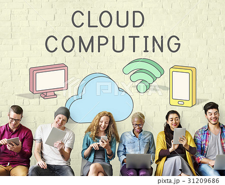 Cloud Network Communication Connection Concept Cloud Network Communication Connection Concept 31209686