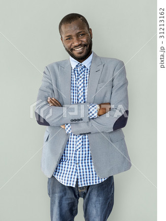 Adult African Man Smile Studio Portrait Adult African Man Smile Studio Portrait 31213162
