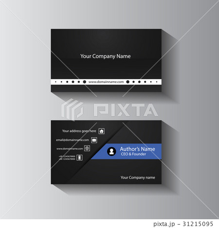 vector design formal black modern business card 31215095