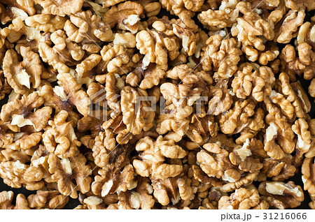 walnuts on the black background 31216066