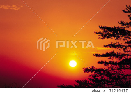 夕焼け 屋外 室外 31216457