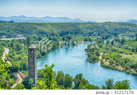 View on Neretva river in Pocitelj View on Neretva river in Pocitelj 31217176