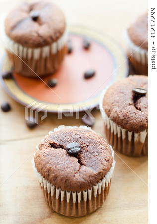 chocolate cupcakes with coffee beans chocolate cupcakes with coffee beans 31217299