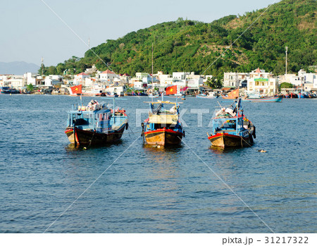 Fishing boats in marina at Nha Trang, Vietnam 31217322