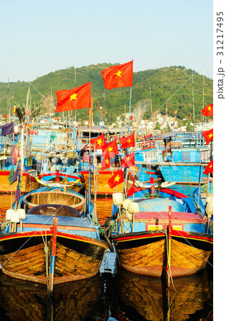 Fishing boats in marina at Nha Trang, Vietnam 31217495