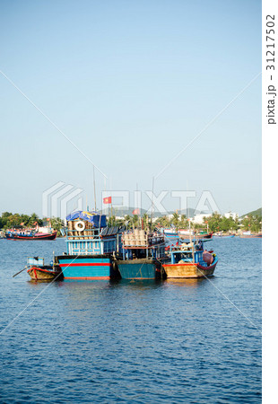 Fishing boats in marina at Nha Trang, Vietnam 31217502