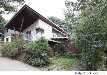 一戸建て住宅 ローアングル 屋外 31221096