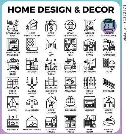 Home Design and Decor icons 31222271