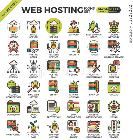 Web hosting icons Web hosting icons 31222282