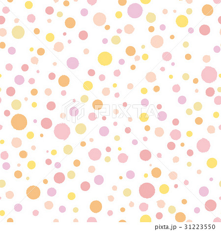 ドット 水玉 ランダム 背景 シームレス Seamless Random Polka Dotsのイラスト素材