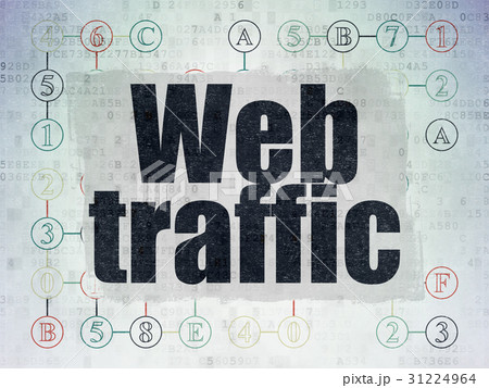 Web development concept: Web Traffic on Digital 31224964