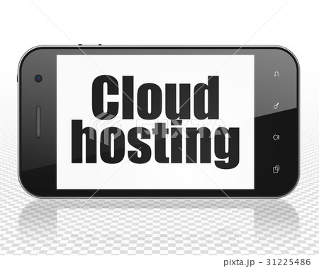 Cloud technology concept: Smartphone with Cloud Cloud technology concept: Smartphone with Cloud 31225486