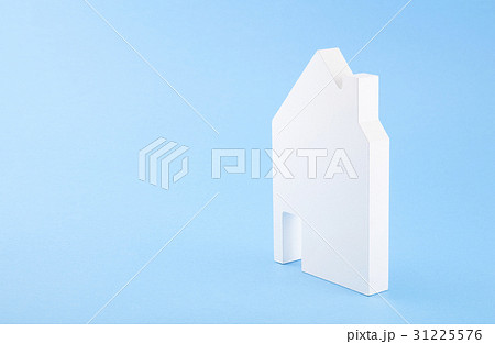 House shape on blue background  31225576