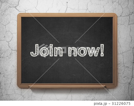 Social media concept: Join now! on chalkboard Social media concept: Join now! on chalkboard 31226075